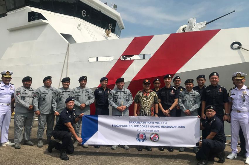 Bakamla RI Pererat Sinergitas dengan Singapore Police Coast Guard