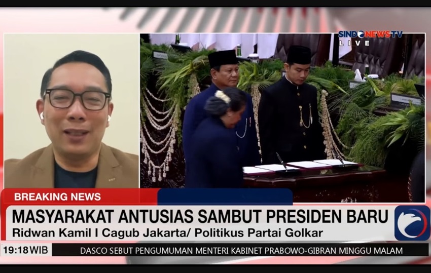 RADIO NEWS Beri Selamat ke Istana, Ridwan Kamil Ceritakan Perjuangan Prabowo