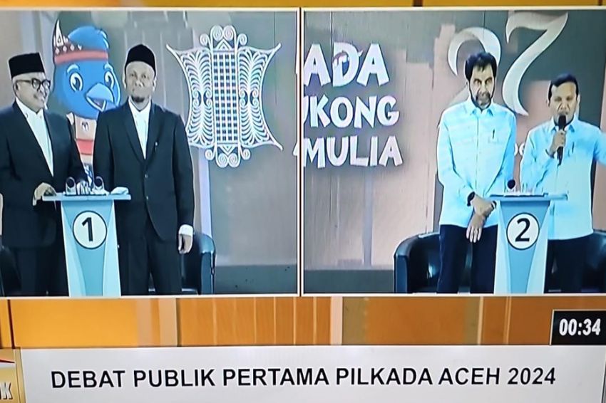 Debat Pertama Pilgub Aceh, Tokoh Muda Puji Penampilan Muzakir-Dek Fadh