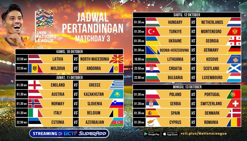 RADIO NEWS Jadwal Live Streaming UEFA Nations League di RCTI+ SuperApp