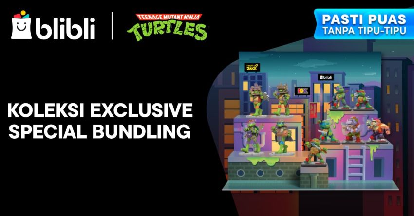 Mighty Jaxx Teenage Mutant Ninja Turtles Remixx Arcade, Ini Cara Beli Bundling Edisi Terbatas di Blibli