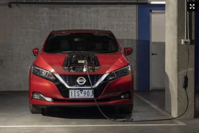 STATION NEWS Nissan Leaf Terbakar di Australia Gara-gara Kabel Charger Abal-abal