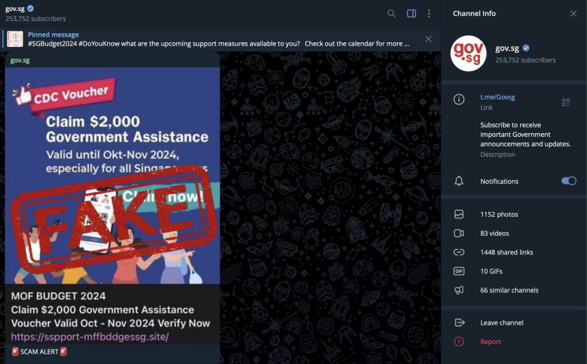 RADIO STATION Penipuan Online di Singapura via Telegram Meningkat, Pemerintah Keluarkan Peringatan!