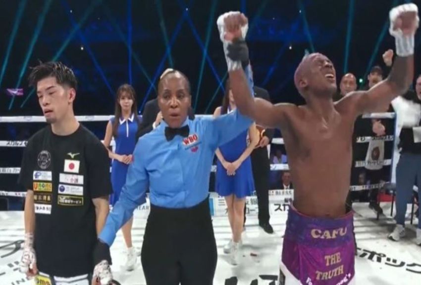 Petinju Tak Terkalahkan Phumelele Cafu Rampas Sabuk WBO Kosei Tanaka