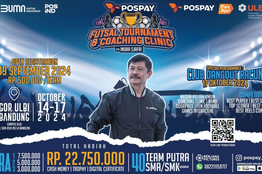 RADIO STATION PosIND Gelar Futsal Pospay Cup & Coaching Clinic, Hadirkan Coach Indra Sjafri