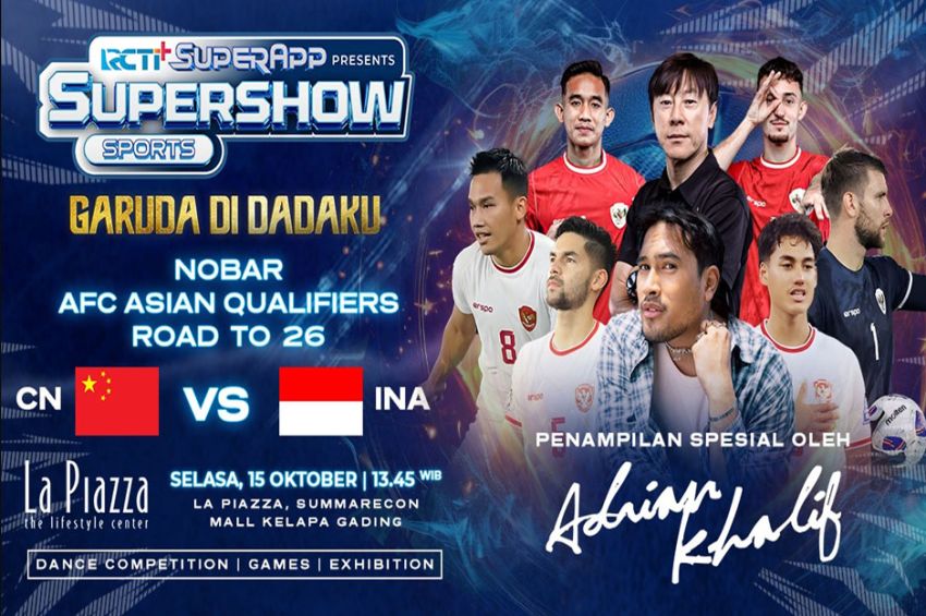 RADIO STATION RCTI+ Meriahkan Laga Cina vs Indonesia dengan Nobar Seru di La Piazza!