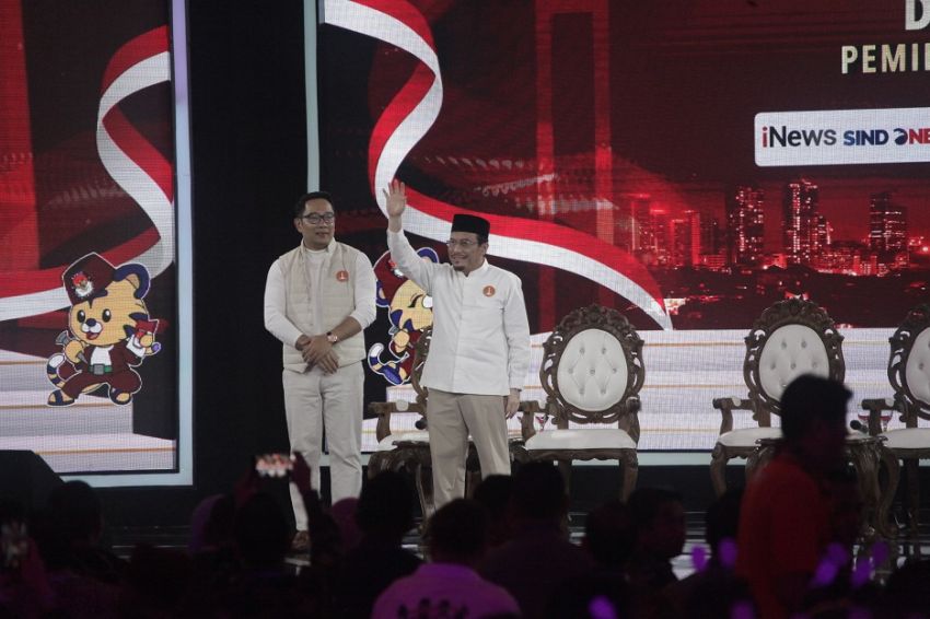 Ridwan Kamil saat Debat Perdana: Keuntungan Kami Punya Hubungan Baik dengan Presiden Terpilih