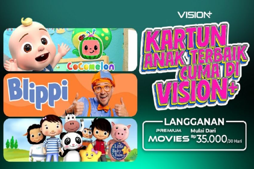 RADIO NEWS Seru dan Edukatif! Saksikan Cocomelon hingga Deretan Kartun Anak Terbaik cuma di Vision+