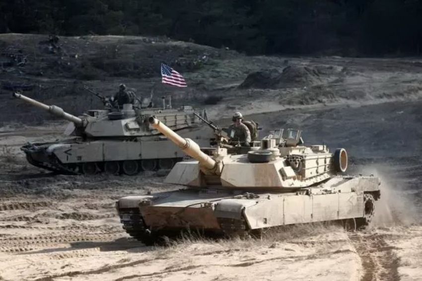 STATION NEWS Spesifikasi Tank M1A1 Abrams AS, yang Jadi Bulan-bulanan Rusia