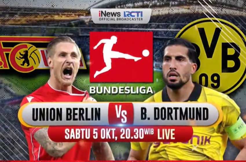 RADIO STATION Union Berlin Incar Kemenangan dari Borussia Dortmund, Live di iNews Sabtu (5/10/2024) Pukul 20.30 WIB