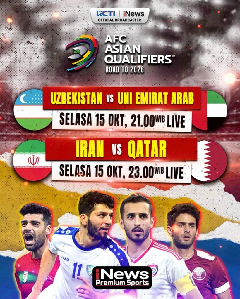 RADIO NEWS Uzbekistan Incar Kemenangan, Lanjut Duel Seru Iran vs Qatar, Live Malam Ini Hanya di iNews