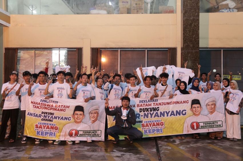 Aliansi Mahasiswa Kota Batam-Tanjungpinang Deklarasi Dukung Ansar-Nyanyang