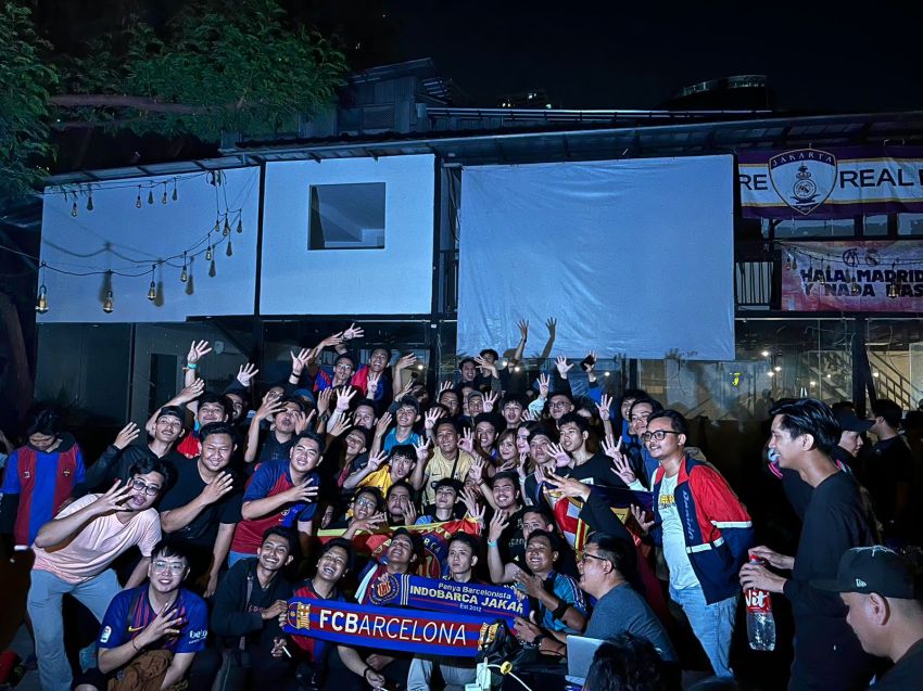 Barcelona Gasak Real Madrid, Nobar El Clasico di Jakarta Membludak Diserbu Penggemar