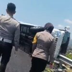 Bus Rombongan Santri Peserta MTQ Terguling di Tol Ungaran, 4 Penumpang Tewas