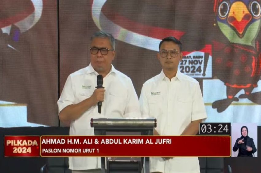 Debat Pilkada Sulteng, Ahmad Ali-Abdul Karim Janji Beri Perlindungan Petani