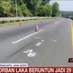 Detail-detail Olah TKP di Lokasi Tabrakan Beruntun Tol Purbaleunyi