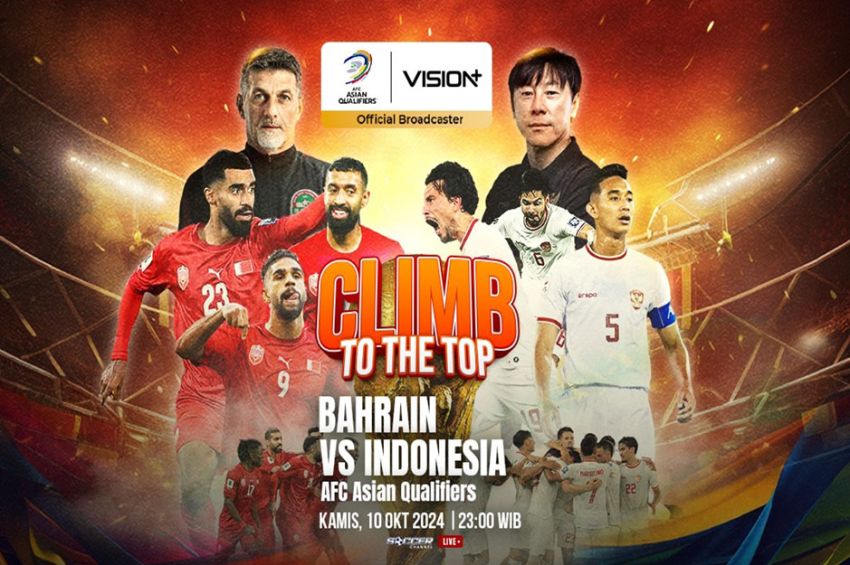 Garuda Mendunia! Bahrain vs Indonesia Streaming di Vision+