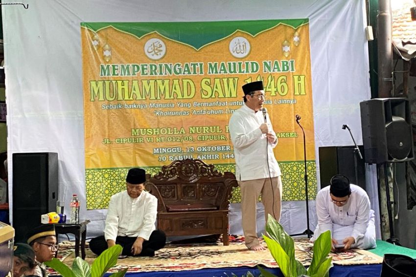 Hadiri Maulid Nabi di Cipulir, Suswono Santunan ke 100 Anak Yatim dan Duafa