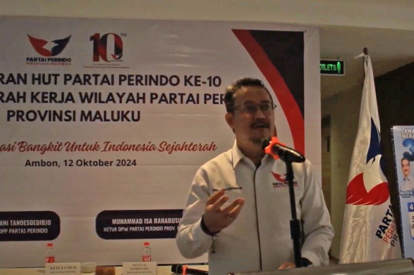 Hadiri Muskerwil Partai Perindo Maluku, Ini Pesan Plt Sekjen Ferry Kurnia