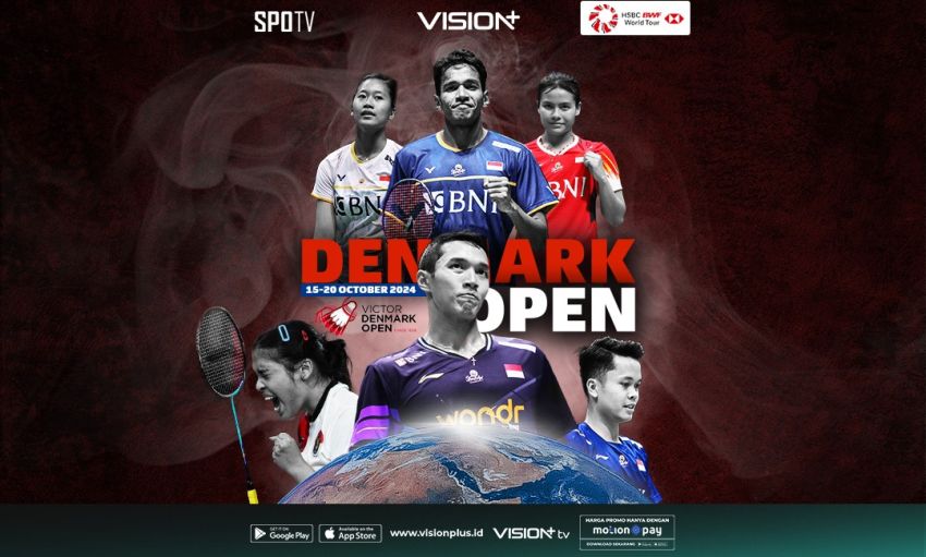 Jadwal dan Link Streaming BWF Denmark Open di Vision+