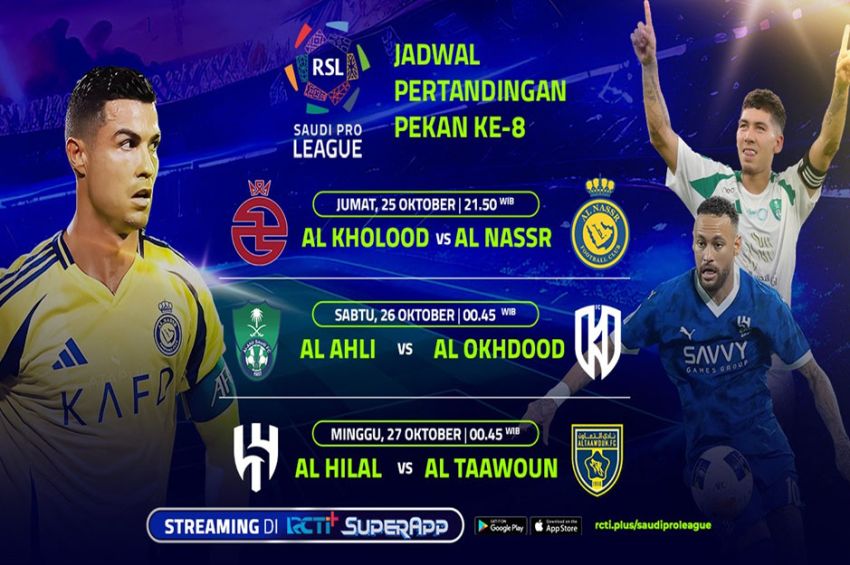 Jadwal Streaming Liga Arab Saudi Pekan ke-8 di RCTI+ SuperApp