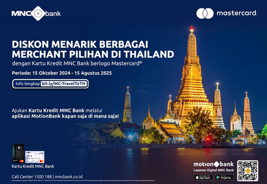 Liburan di Thailand Makin Hemat dengan Kartu Kredit MNC Bank