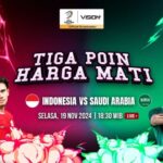 Link Live Streaming Indonesia vs Arab Saudi: Dukung Perjuangan Garuda di Vision+