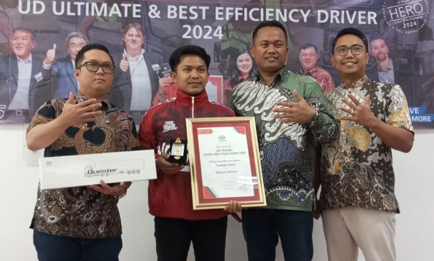 Pengemudi Truk Indonesia Juara Ajang Global UD Extra Mile Challenge 2024 di Jepang