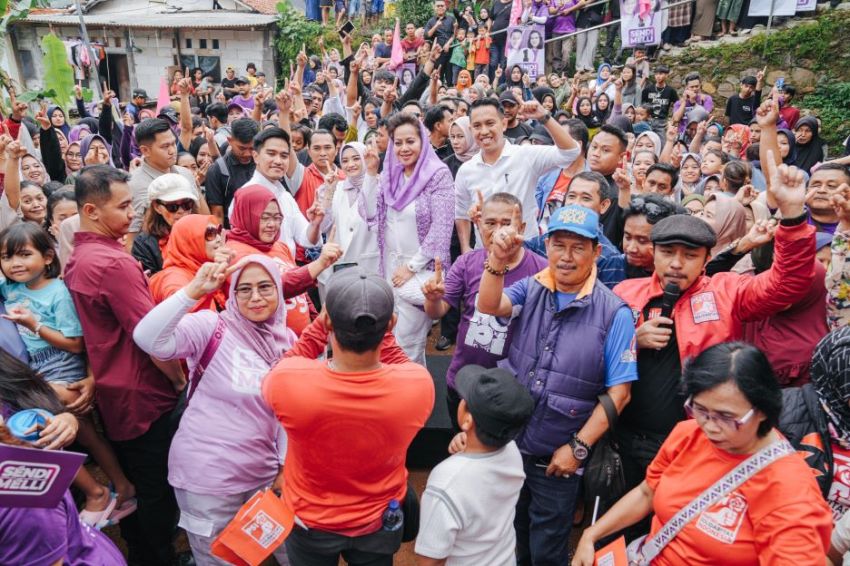 Pilkada Kota Bogor, Kaesang Dampingi Sendi-Melli Blusukan