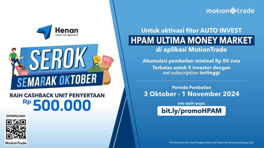 Promo Semangat Oktober dari Henan AM: Menangkan Cashback Rp500 Ribu di MotionTrade!