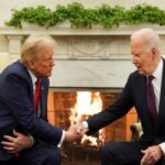 Reuni Heboh Gedung Putih: Trump Condongkan Tubuh dan Menatap Tajam, Biden Menunduk