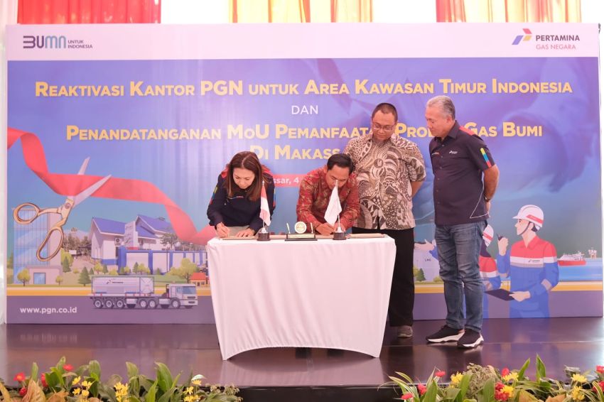 Sasar Potensi 15 BBTUD di Sulawesi, PGN Teken 2 MoU Pemanfaatan Gas Bumi Industri