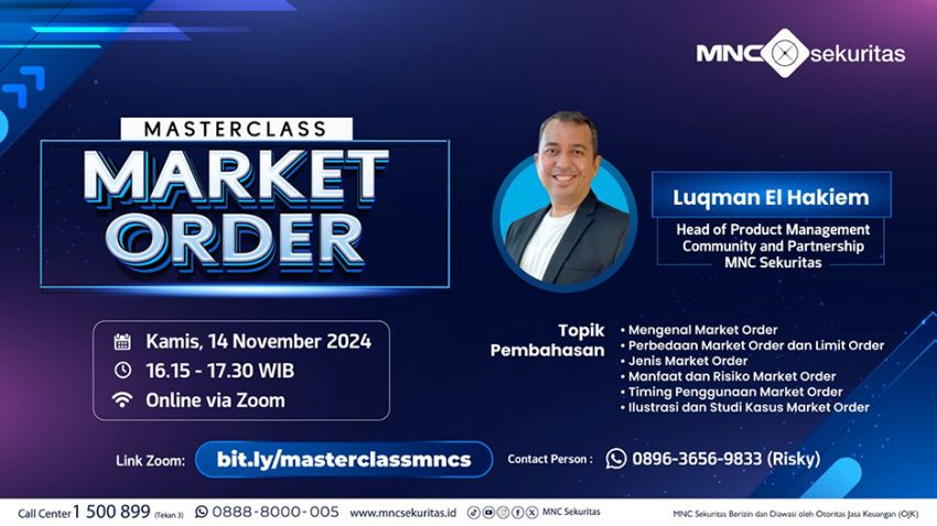 Sore Ini! Ikuti Webinar Masterclass Market Order Bersama MNC Sekuritas