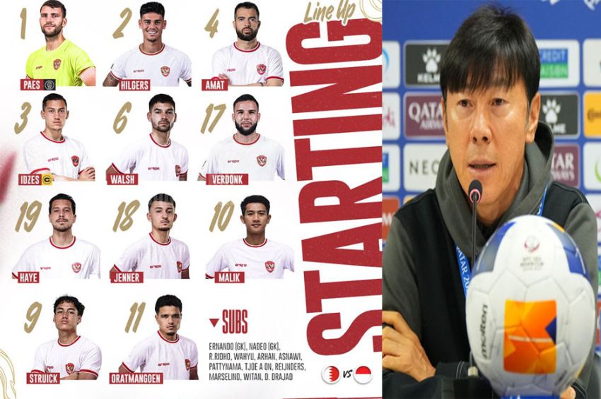 Susunan Pemain Bahrain vs Timnas Indonesia: Mees Hilgers Debut, Malik Risaldi Starter