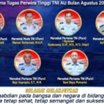 6 Pati TNI Angkatan Udara Pensiun, 2 di Antaranya Marsekal Muda