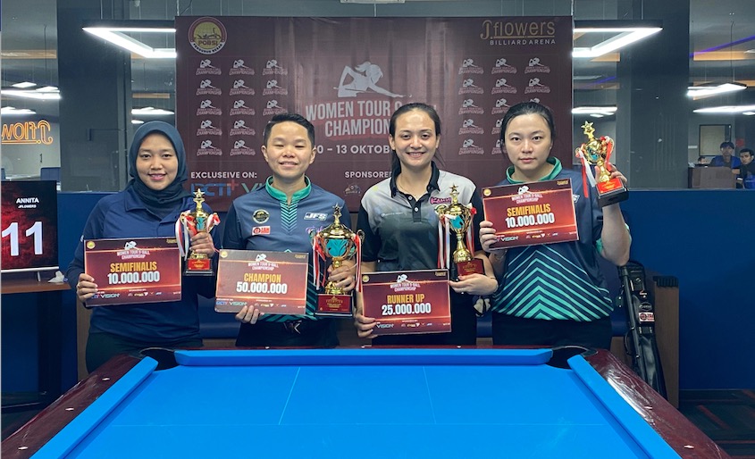 Annita Kanjaya Juara Women Tour 9-Ball Championship 2024