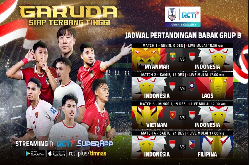 Cek Jadwal Pertandingan Timnas Indonesia di ASEAN Championship Mitsubishi Electric Cup 2024