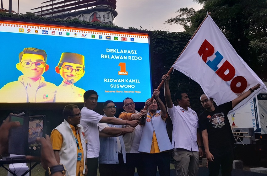 Deklarasi Dukungan untuk RIDO di Pilkada Jakarta, Relawan: Satu Tujuan Menangkan Ridwan Kamil-Suswono