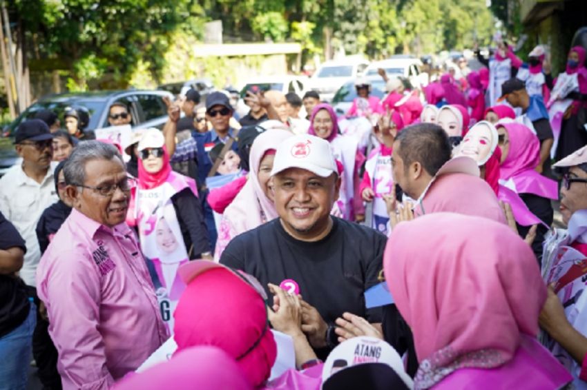 Flashmob 2.000 Orang, Atang-Annida Optimis Rebut Hati Warga Bogor