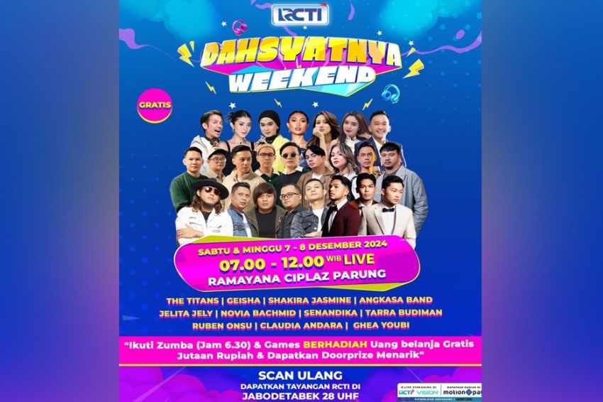 Geisha, The Titans hingga Angkasa Band Bersama Dahsyatnya Weekend Siap Menghibur Warga Parung