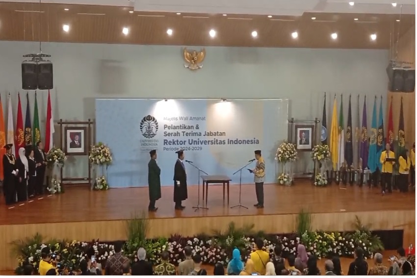 Heri Hermansyah Resmi Dilantik Jadi Rektor UI 2024-2029