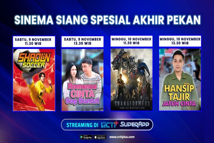 Jadwal Film Akhir Pekan Ini, Streaming Gratis di RCTI+ SuperApp