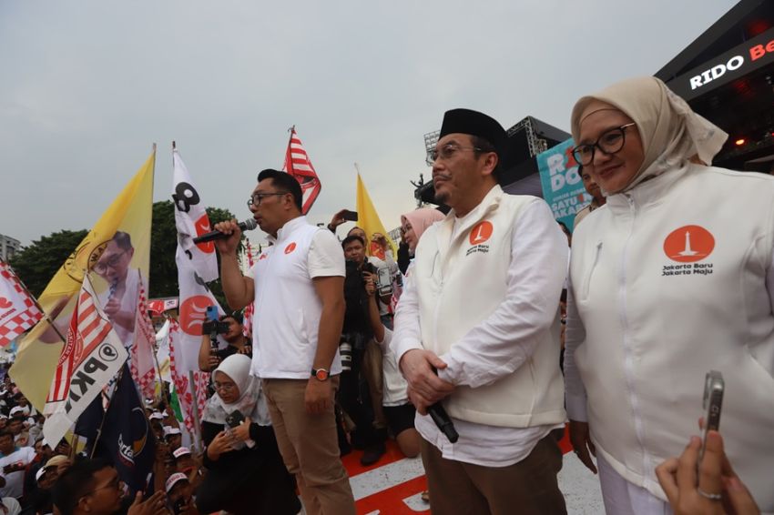 Kampanye Akbar, Ridwan Kamil Tegaskan RIDO Pemimpin Pancasilais Semua Agama Dilindungi