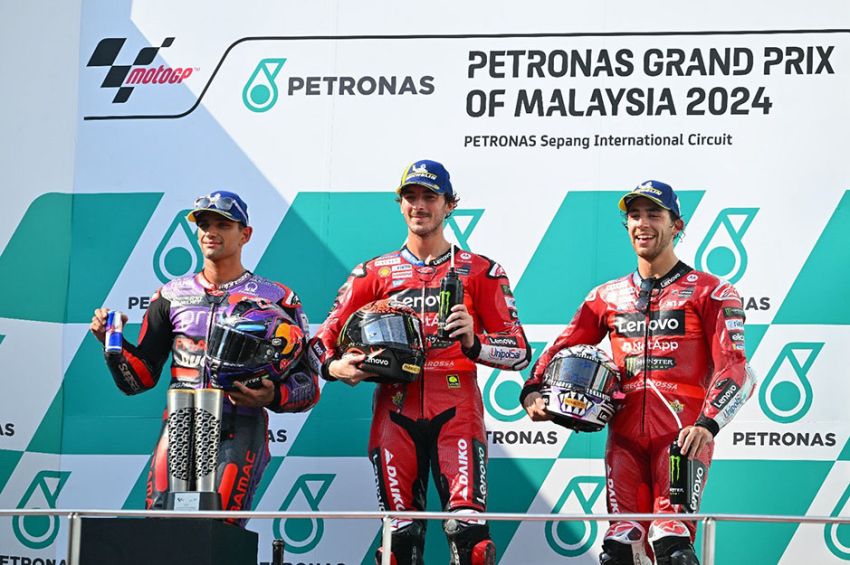 Klasemen Pembalap usai Francesco Bagnaia Juara MotoGP Malaysia 2024