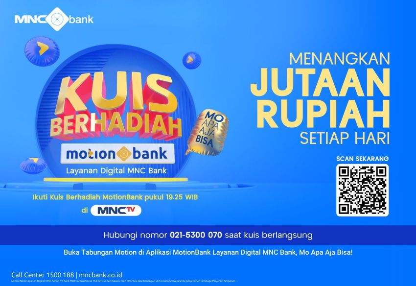 Kuis Berhadiah MotionBank: Bagi-bagi Uang Jutaan Rupiah Tiap Hari di MNCTV