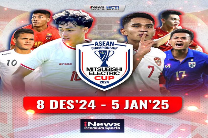 Live di iNews, Dukung Timnas Indonesia di ASEAN Championship Mitsubishi Electric Cup 2024