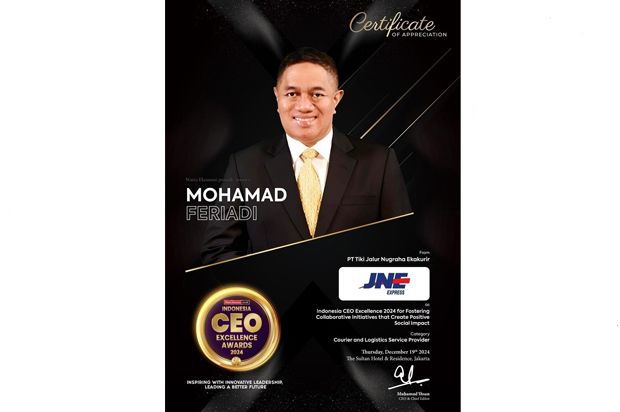 M. Feriadi Soeprapto Dianugerahi Penghargaan Indonesia CEO Excellence 2024