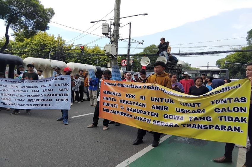 Mahasiswa Tuntut Transparansi LHKPN Calon Bupati Gowa 2024