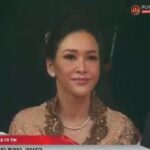 Maia Estianty Hadiri HUT ke-79 TNI, Tampil Memesona dalam Kebaya Cokelat