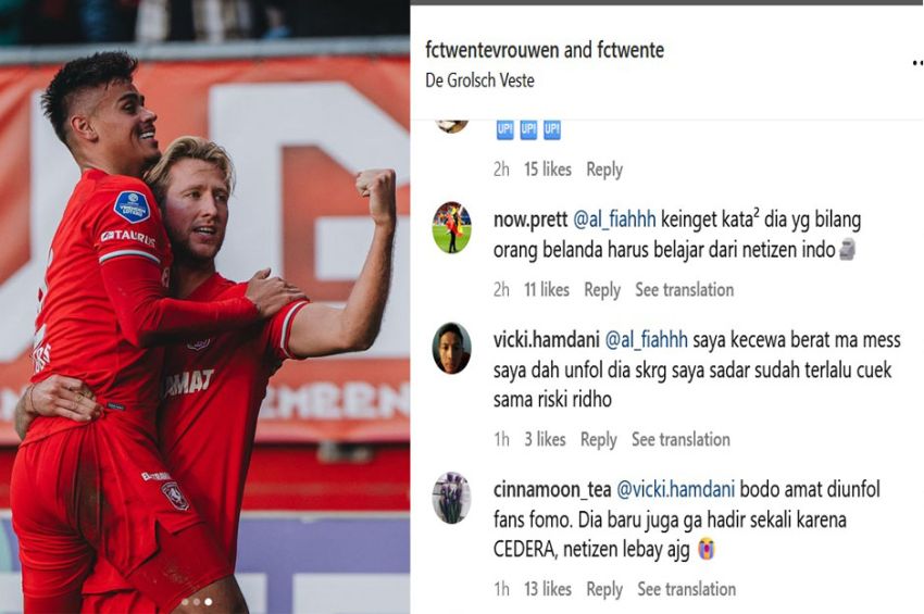 Mees Hilgers Absen, Mengapa Netizen Indonesia Malah Geruduk Media Sosial FC Twente?